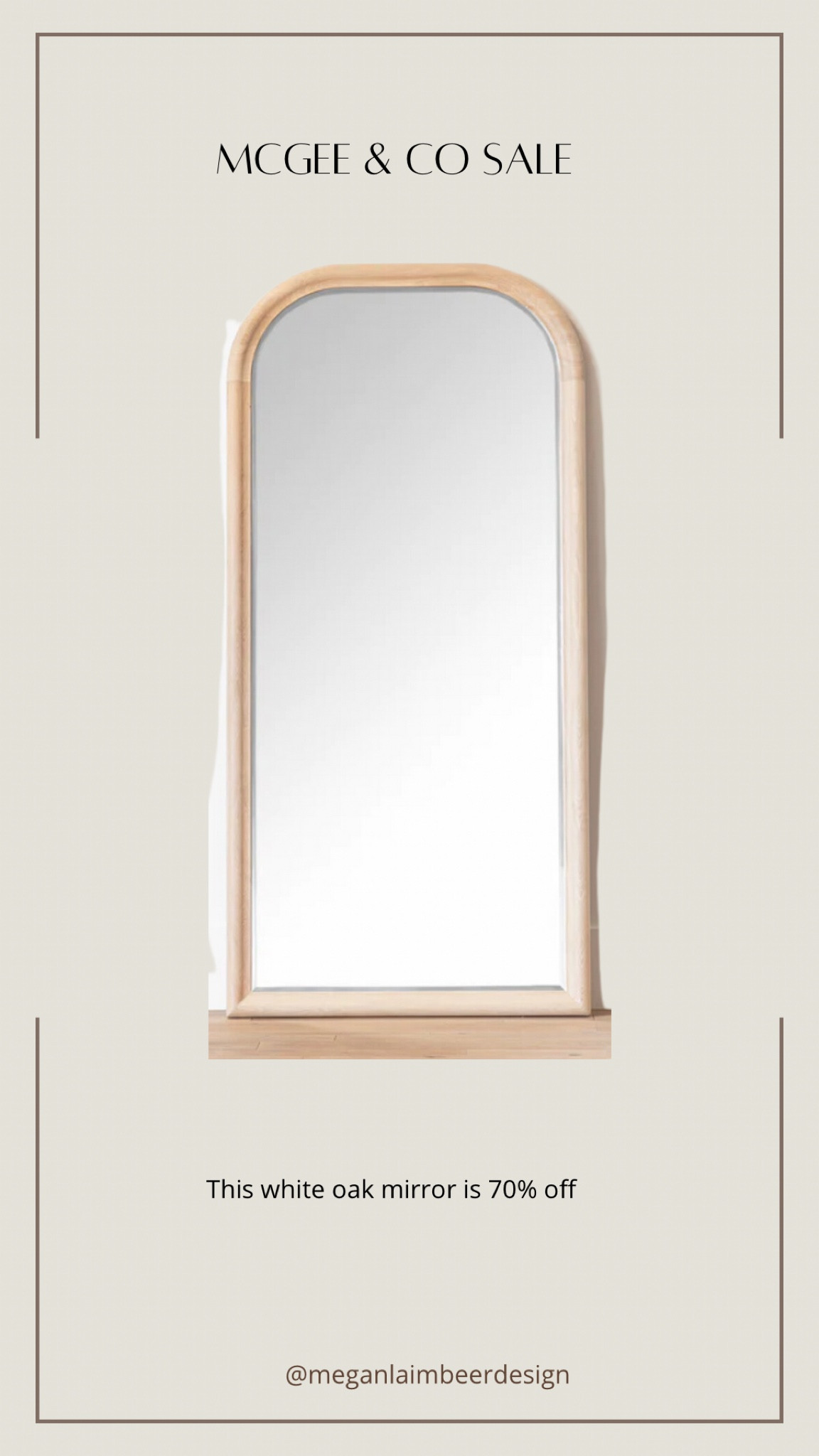 Such a good floor mirror on major sale 

#LTKhome #LTKsalealert