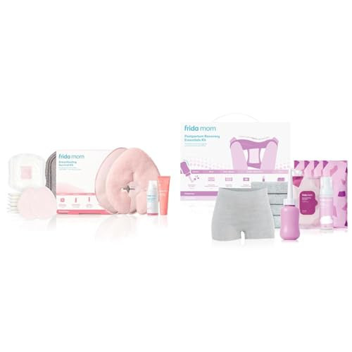 Frida Mom Breastfeeding & Postpartum Essentials Bundle: Nursing Survival Kit & Postpartum Recovery Set - Gift Set with Reusable Breast Relief Packs, Nipple Care, Perineal Healing, and More | Amazon (US)
