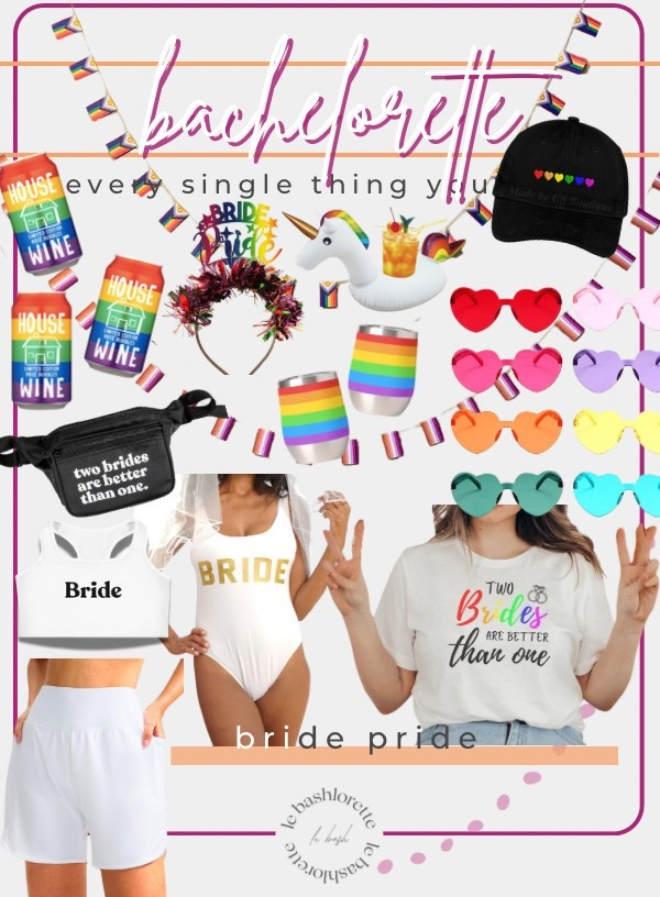 Bachelorette Party: Pride for the Brides 🌈 👩🏼‍❤️‍💋‍👩🏽✨🤍🏳️‍🌈🍾


#LTKPlusSize #LTKParties #LTKWedding