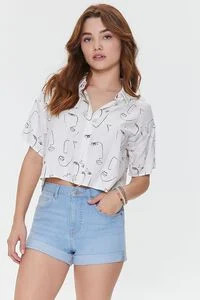 High-Rise Curvy Denim Shorts | Forever 21 (US)