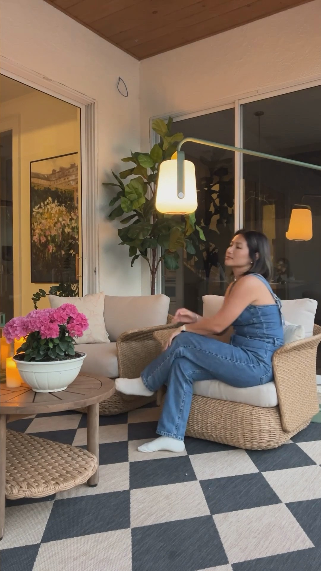 Now that it’s Spring, I’m giving our back patio a little refresh with @allmodern. I love the curved lines on these lounge chairs, so chic. The lamp which is battery operated can be hung like this or placed on its own, perfect for late night conversations or movie nights. 

#allmodernpartner #modernmadesimple

#LTKSeasonal #LTKHome #LTKWatchNow