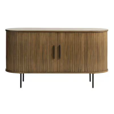 Contemporary/Modern Smoked Oak Wood Oak Sideboard | Lowe's