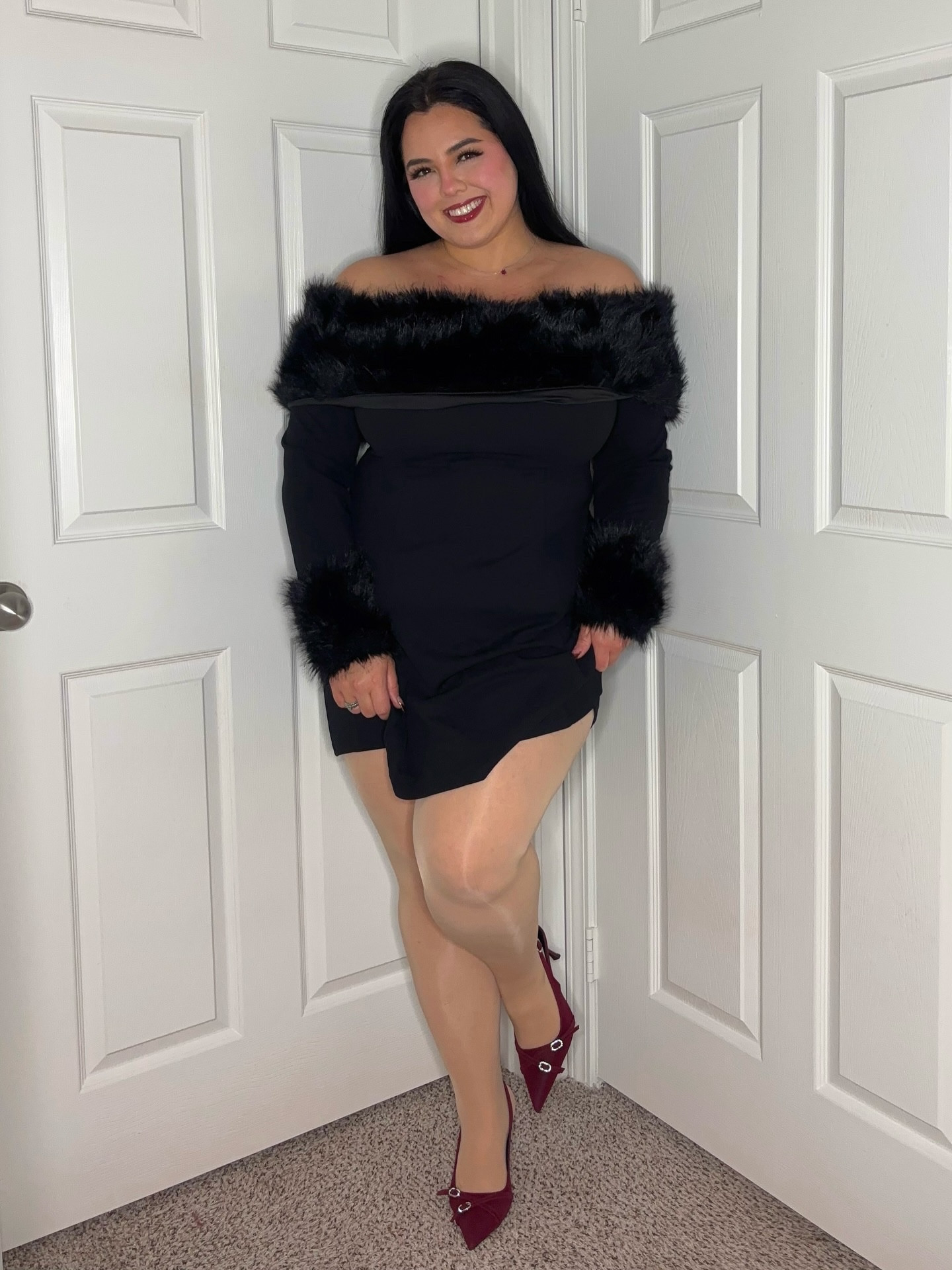 Category is: Holiday Opulence. Ready for the grand entrance 🎄🎅🏻✨

Follow me on my LTK and shop this look link in bio 🔗 My LTK is currently down. If you don’t find the products on the page, I will always have them linked to my story. If not where are, the search codes to find the items SHEIN 168458160

 
#fyp #fypviralシ゚ #latina #reels #reelsviralvideo❤️❤️❤️❤️ #reelsfashion #grwmreels #CurvyAndConfident #PlusSizeBaddie  #bodyonfleek 
#curvyfashion #curvyfashion #curvygirl #pantyhose #christmas #christmasoutfits #christmaslook #plussizefashion#holidaylooks #holidays #curvyfashion