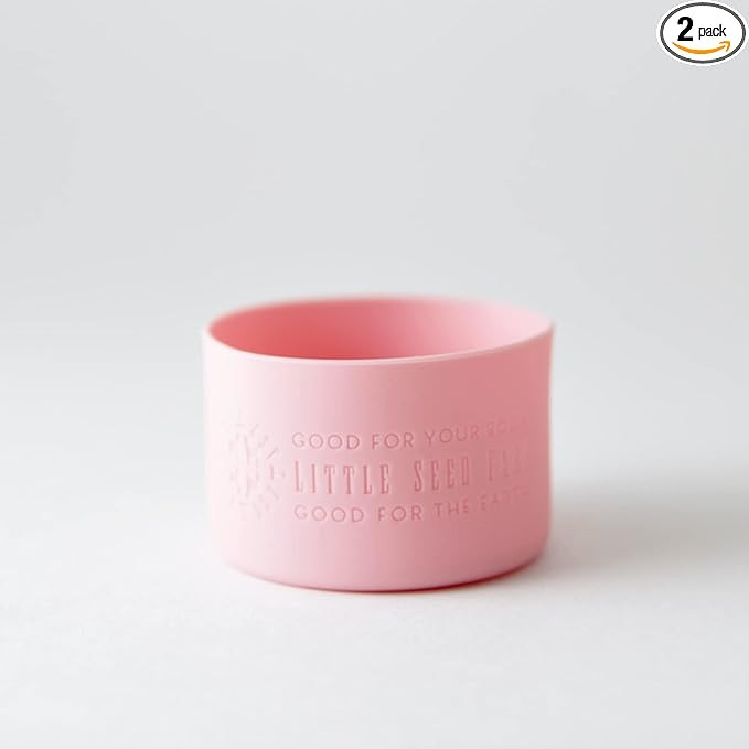 Little Seed Farm Protective Silicone Sleeves for Jars - 2-Pack - Light Pink | Amazon (US)