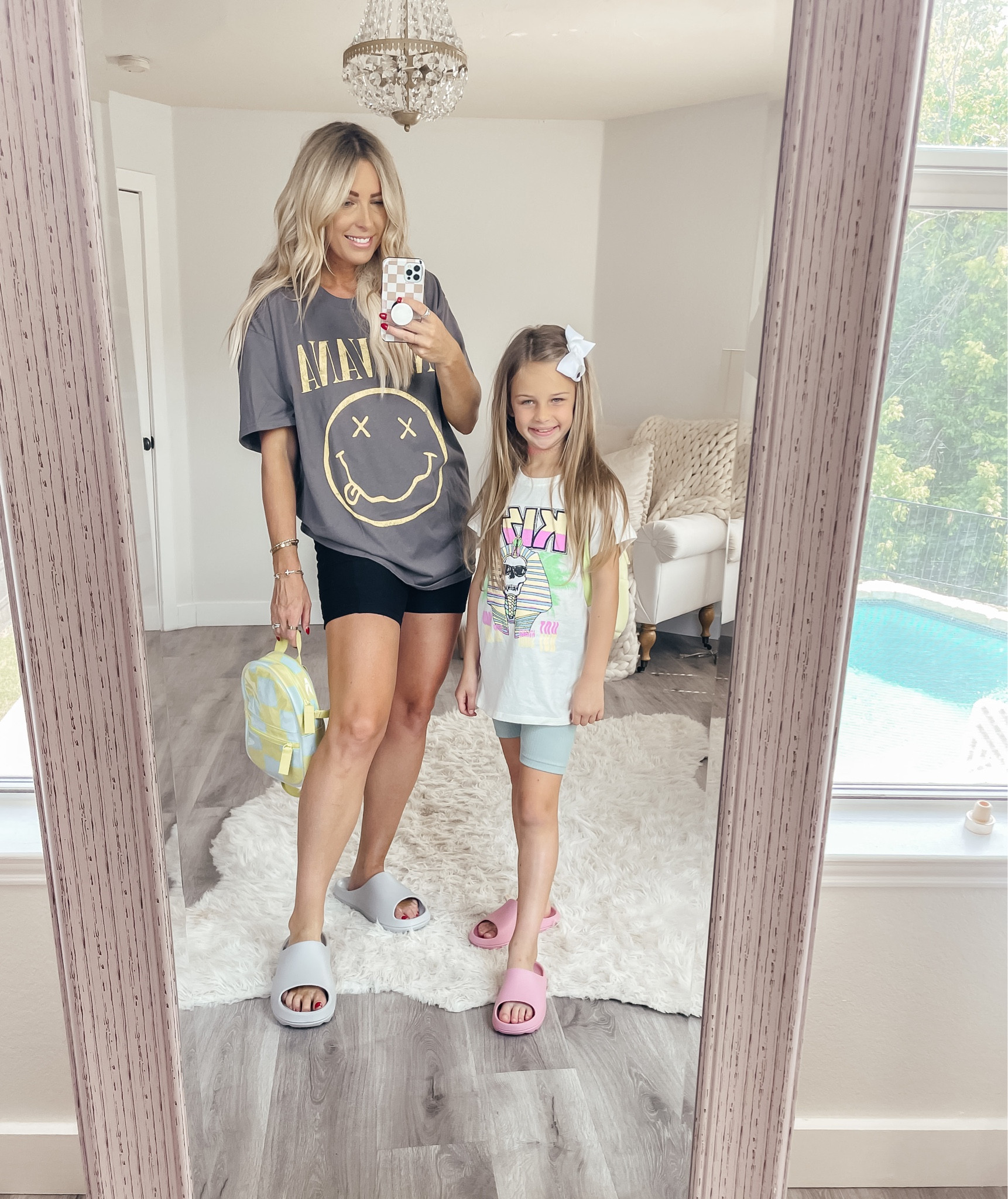 Sized up to a mens large in the graphic tee. Sized up in Channing’s graphic tee too: biker shorts fits TTS. Summer fashion. Graphic tee. 

#LTKFind #LTKunder50 #LTKsalealert