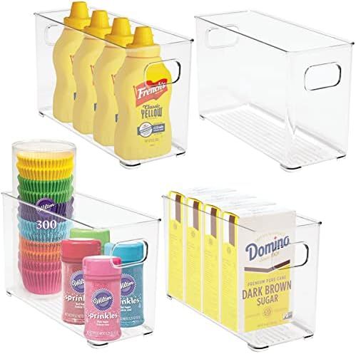 bHome & Co Pantry Organization and Storage Organizing Containers, Acrylic Plastic Clear Storage B... | Amazon (US)