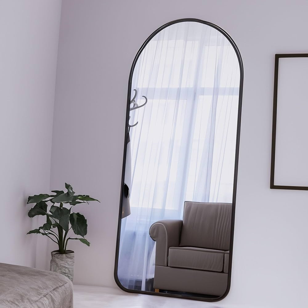 Quvslier 71"x32"Modern Arch Floor Mirror,Extra Large Full Length Mirror Wall Mirror Hanging or Le... | Amazon (US)