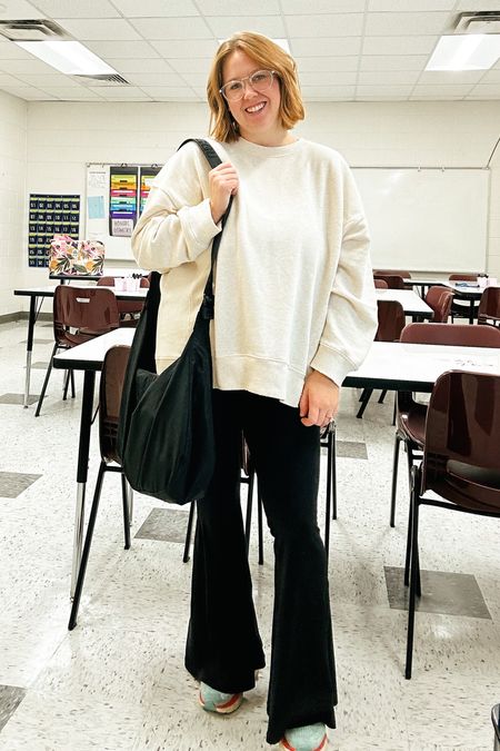 The coziest outfit for work days! The Aerie sweatshirt and pants (wearing large in both) are comfy & fit great! And my Baggu is my new favorite everyday bag ever!

The Aerie stuff is on sale today! 

#LTKSale #LTKmidsize #LTKunder50