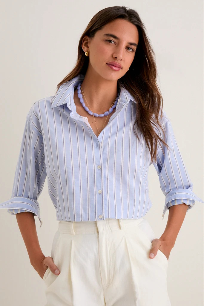 French Blue Stripe Nadine Button Down | Tuckernuck (US)
