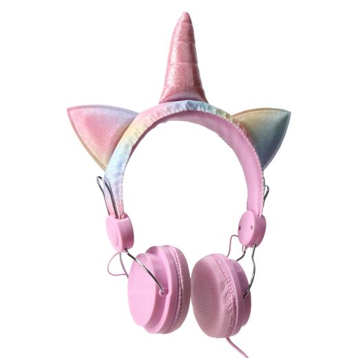 glittery unicorn horn wired headphones | Five Below