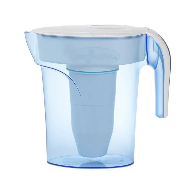 ZeroWater® 7 Cup Ready-Pour® Filtered Pour-Through Water Pitcher - Blue | Walmart (US)