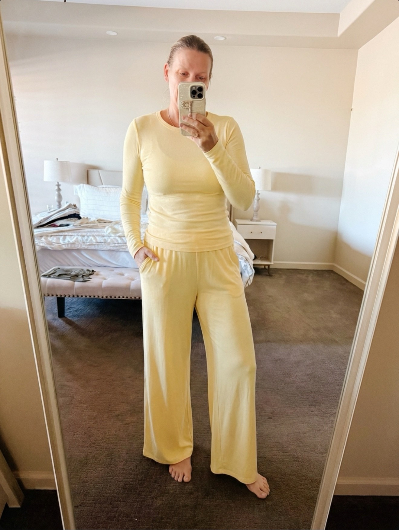 Trending yellow for Spring, love the lounge set, currently 20% off


#LTKSeasonal #LTKootd #LTKOver40