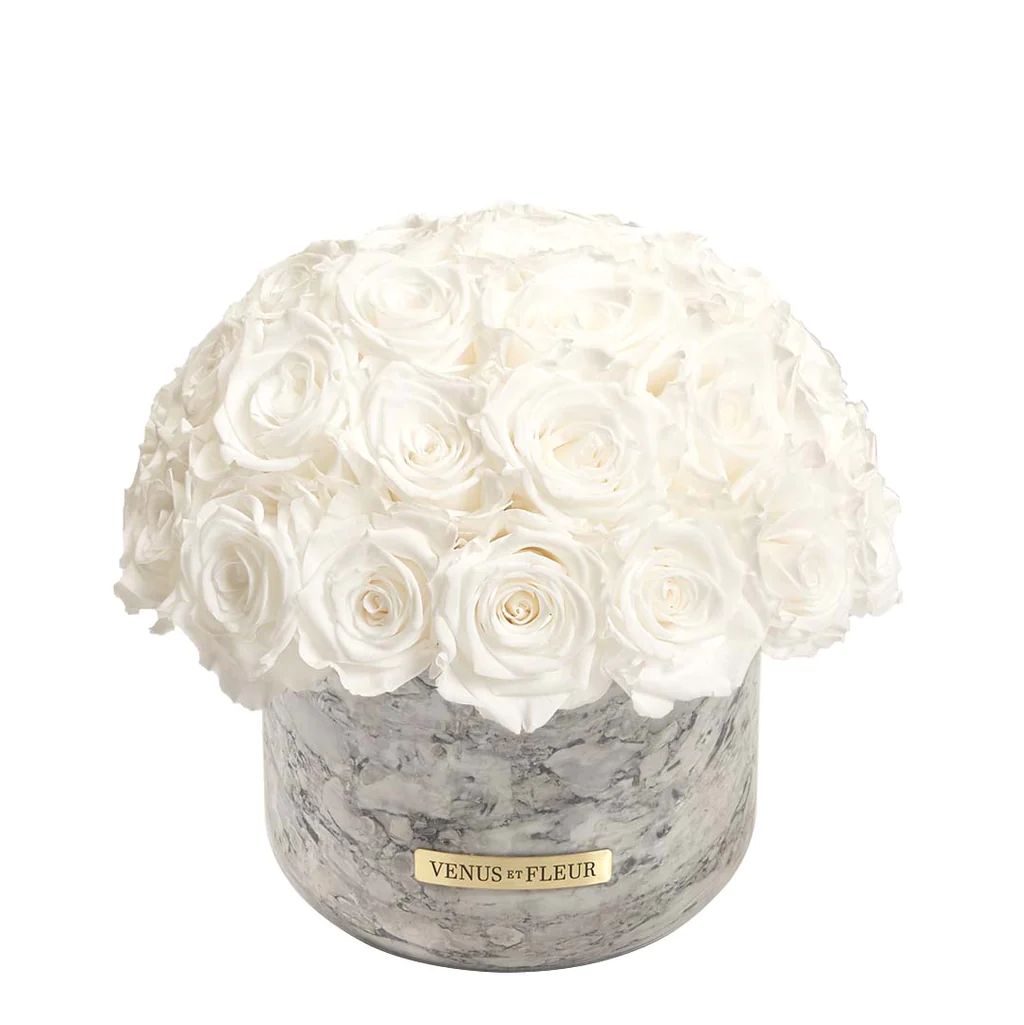 Gia Marble Vase - Preserved Roses - Venus et Fleur | Venus ET Fleur
