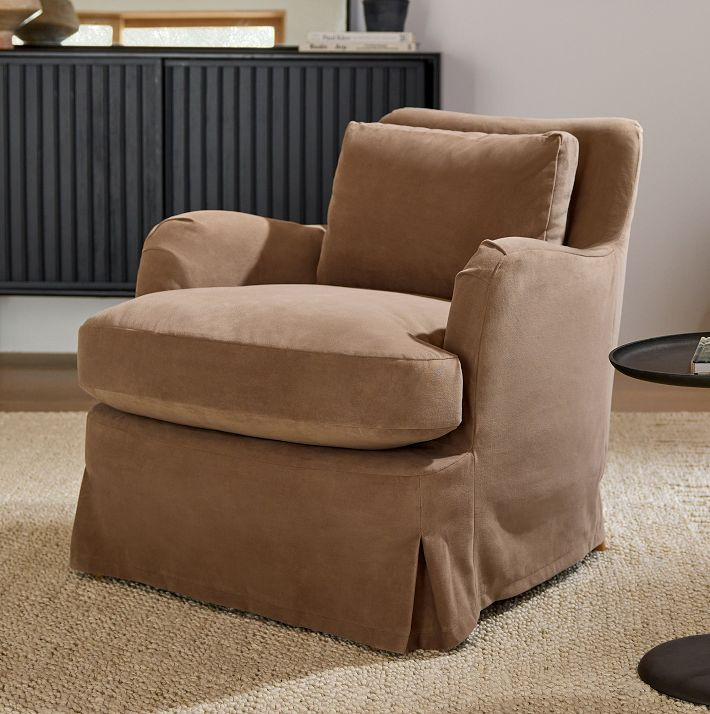 Sophie Skirted Slipcover Chair | West Elm (US)