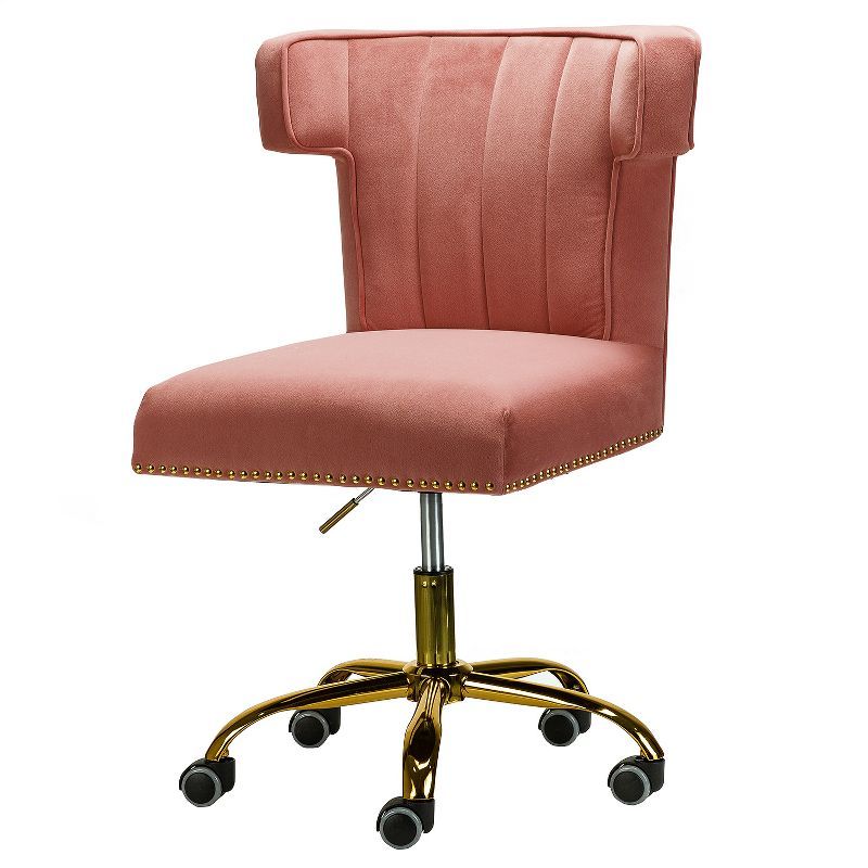 Puvis Upholstered Task Desk Chair Home Office Adjustable Swivel | Karat Home | Target