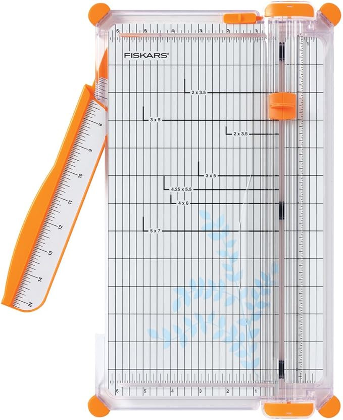 Fiskars 152490-1004 SureCut Deluxe Craft Paper Trimmer, 12 Inch | Amazon (US)