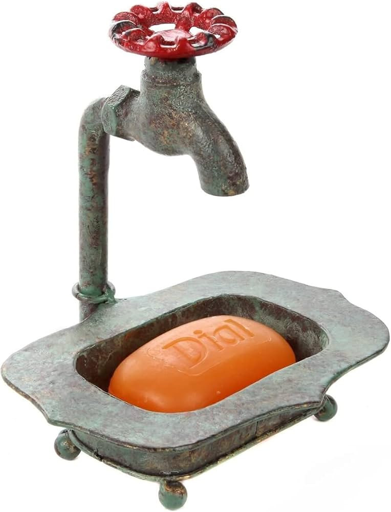Lily's Home Vintage Rustic Bar Soap or Kitchen Sink Sponge Holder, Dish Style with Country Design... | Amazon (US)