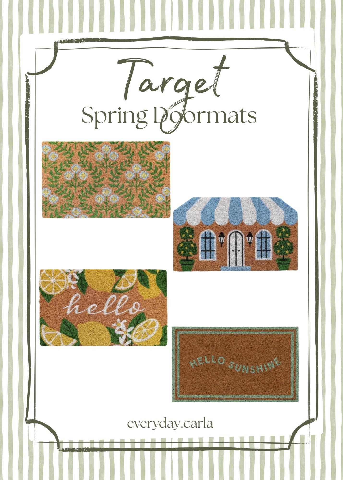 Target Spring Doormats 🌼

Target | Spring Finds 

#LTKHome