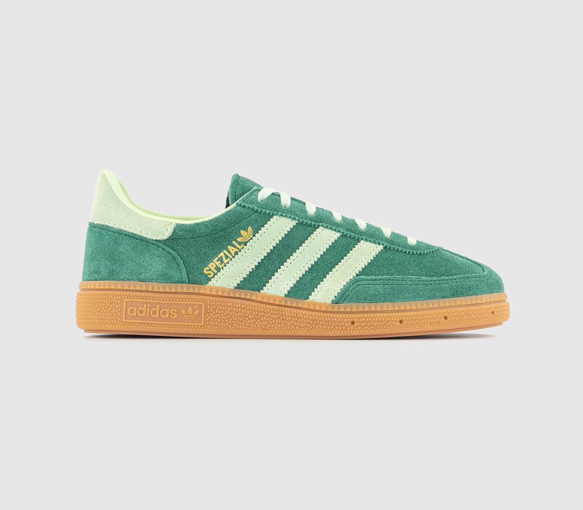 Adidas Womens Handball Spezial Trainers Collegiate Green Semi Spark Gum, 4.5 | Office Shoes (UK)