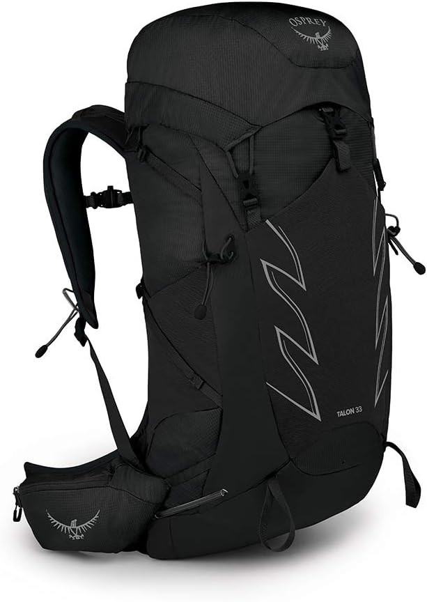 Osprey Talon 33L Men's Hiking Backpack with Hipbelt, Stealth Black, Large/X-Large | Amazon (US)