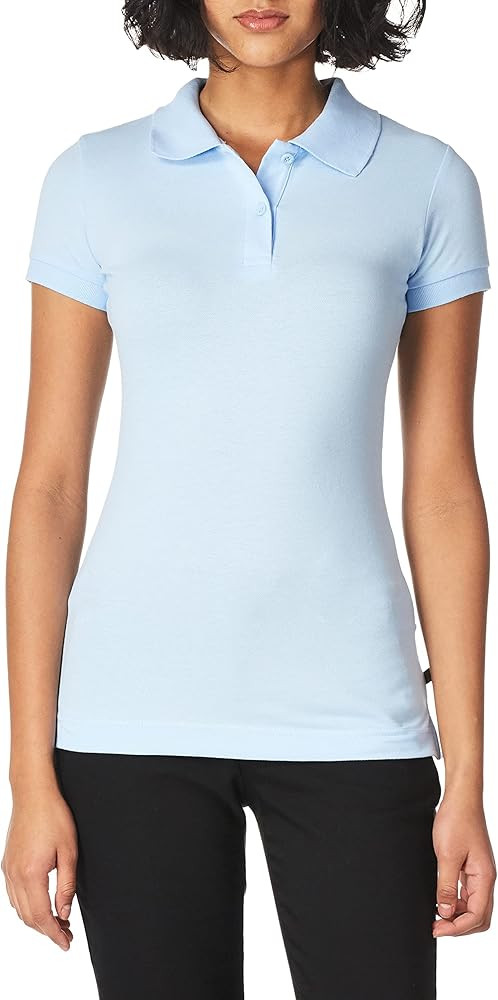 Lee Uniforms Juniors' Stretch Pique Polo Shirt | Amazon (US)