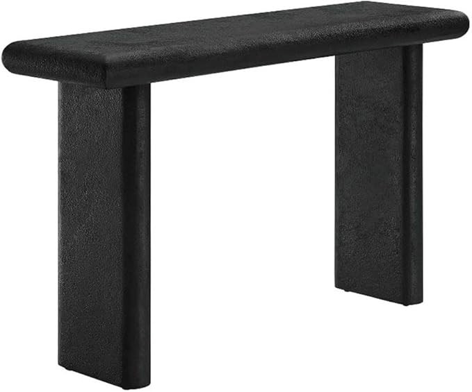 Modway Relic Console Table-Textured Cement Concrete Finish in Black | Amazon (US)