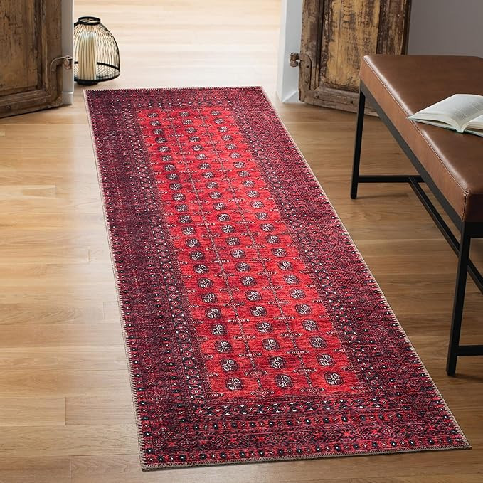 Keen Home Design 2x12 Rug - Machine Washable Runner Rug with Non-Slip Backing, Ideal for Hallway,... | Amazon (US)