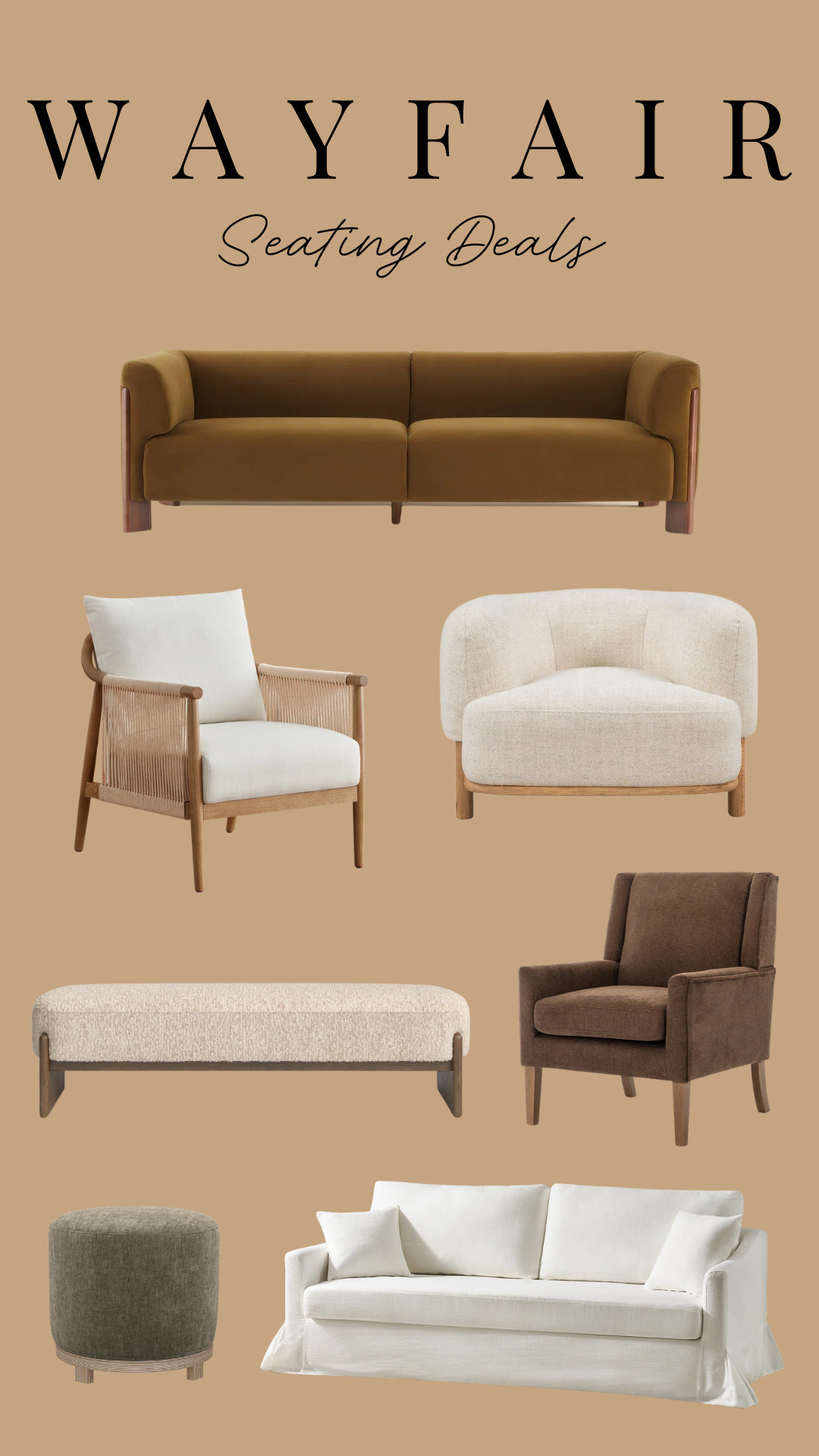 Up to 60% off these seating finds from Wayfair!

furniture, home decor, interior design #Wayfair! 

 #LTKHome #LTKSaleAlert