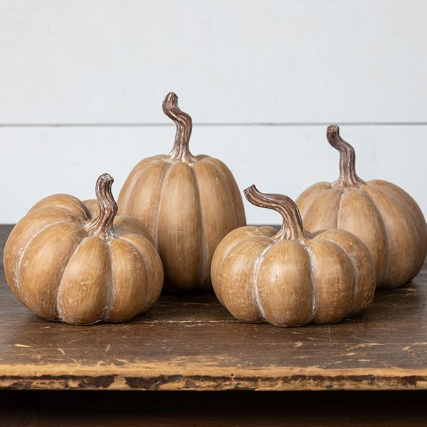 Timeless Tan Tabletop Pumpkin | Antique Farm House