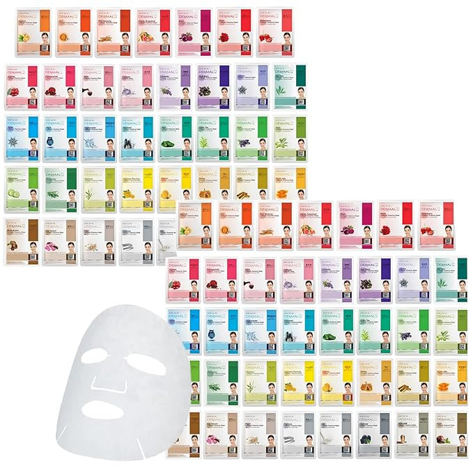 DERMAL 78 Combo Pack Collagen Essence Korean Face Mask - Hydrating & Soothing Facial Mask with Pa... | Amazon (US)