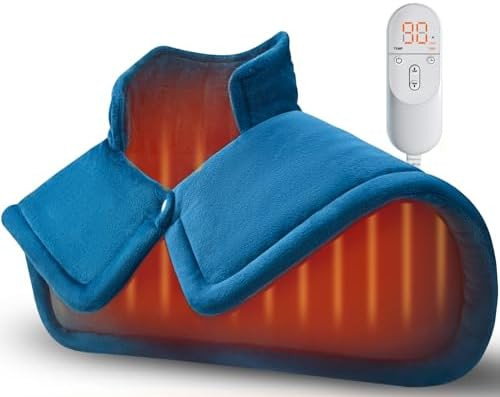 Heating Pad for Neck Shoulders Back, Valentines Day Gifts for Him Her Men Women Mom Dad, Weighted... | Amazon (US)