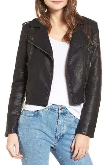 Women's Cupcakes And Cashmere Burwell Faux Leather Moto Jacket | Nordstrom