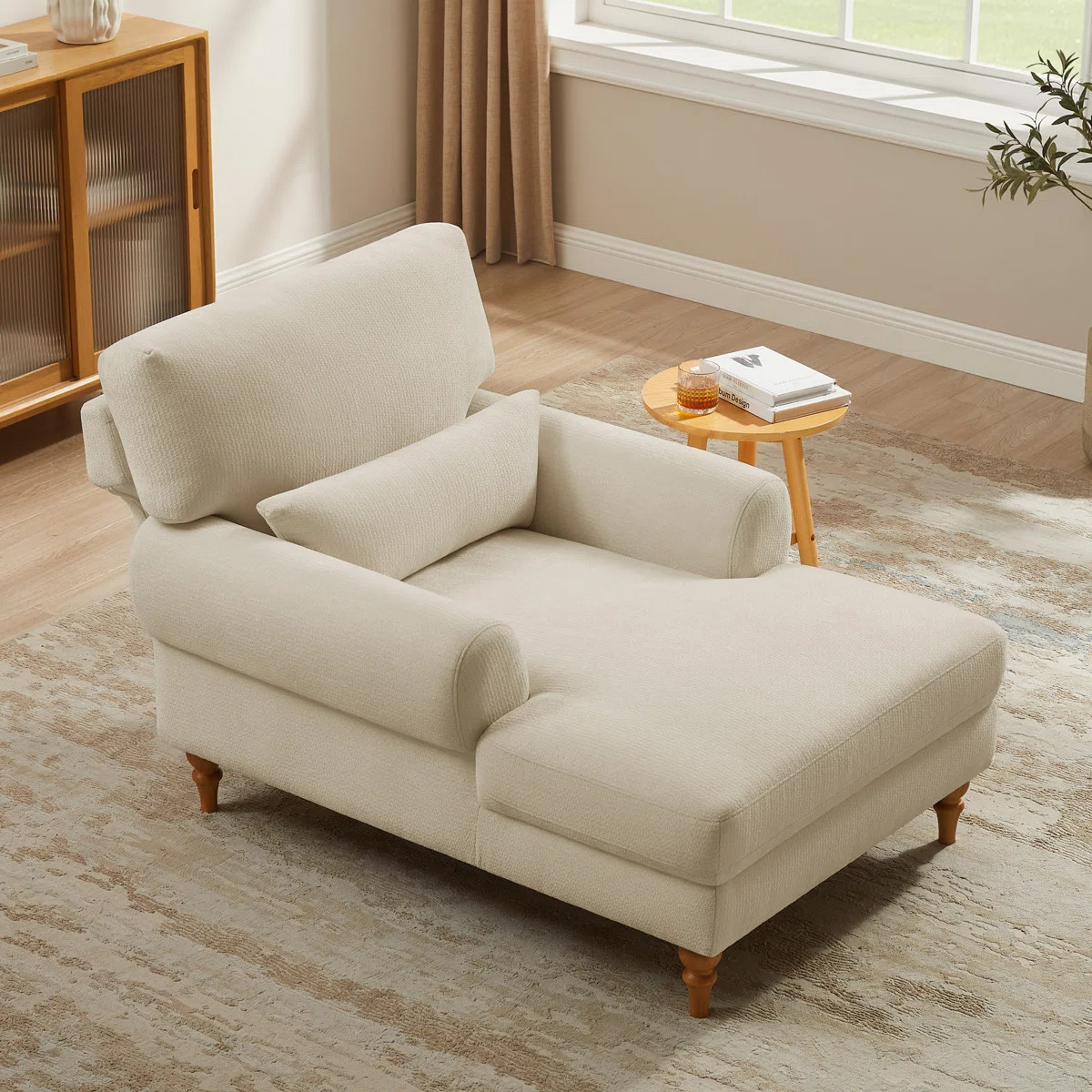 Jazier Upholstered Chaise Lounge with Adjustable Backrest | Wayfair North America