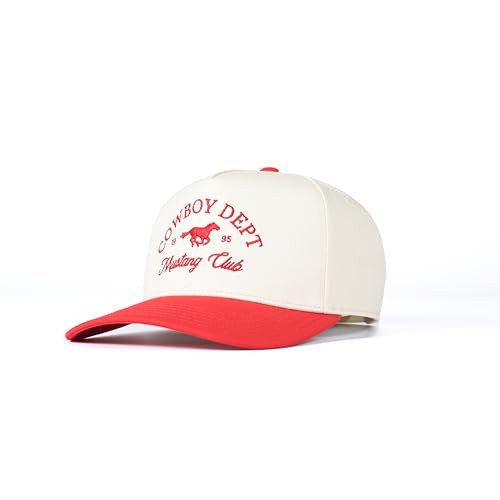 Vintage Trucker Hat for Men & Women - Adjustable Snapback, 100% Cotton, Embroidered Country & Western Styles - Cool Lightweight Retro Caps in Green, Black, Red and Navy | Amazon (US)