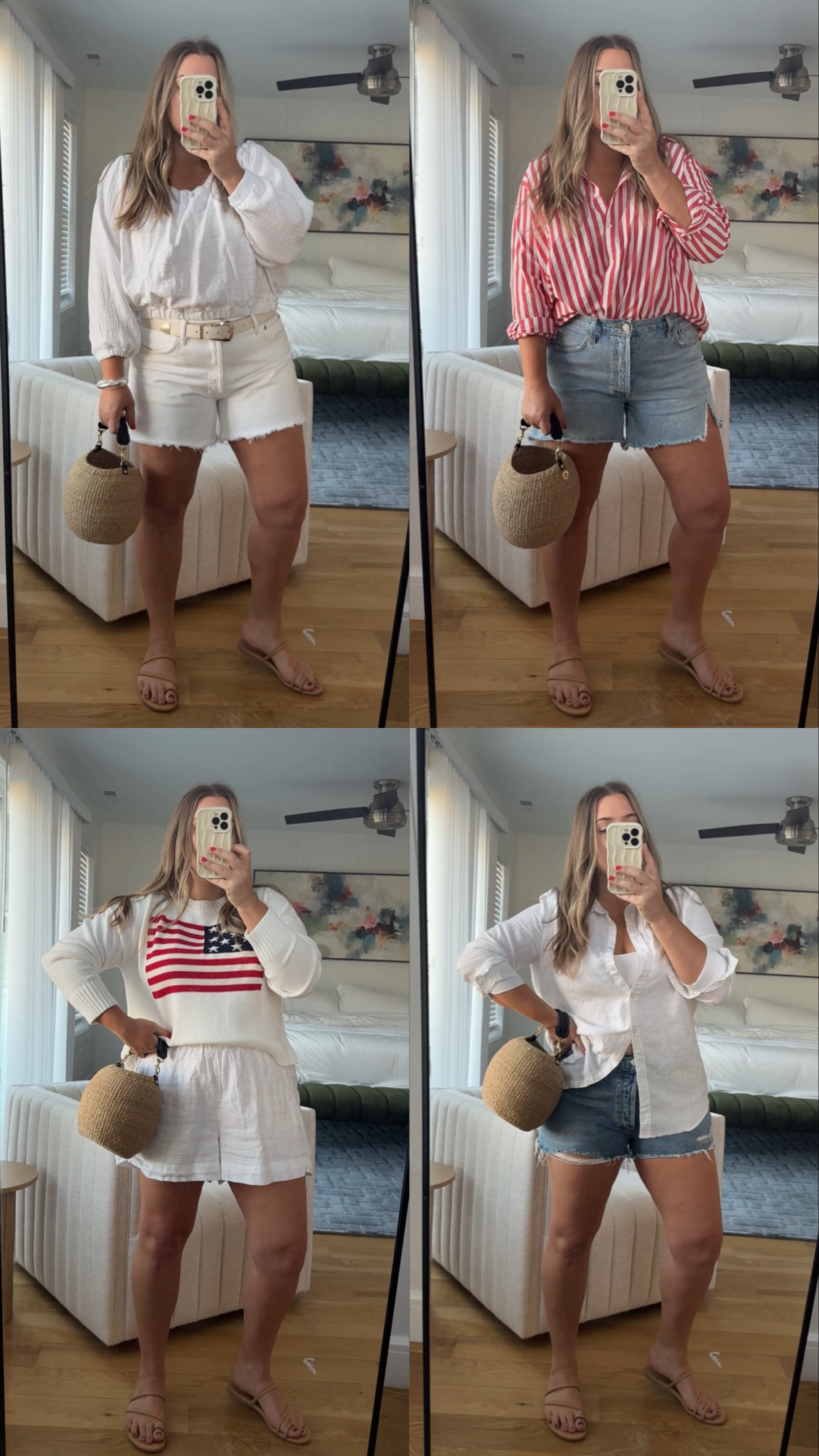 Jean shorts i size up one

Flag sweater true to size ( im in medium)

#LTKSummerSales #LTKSeasonal #LTKParties