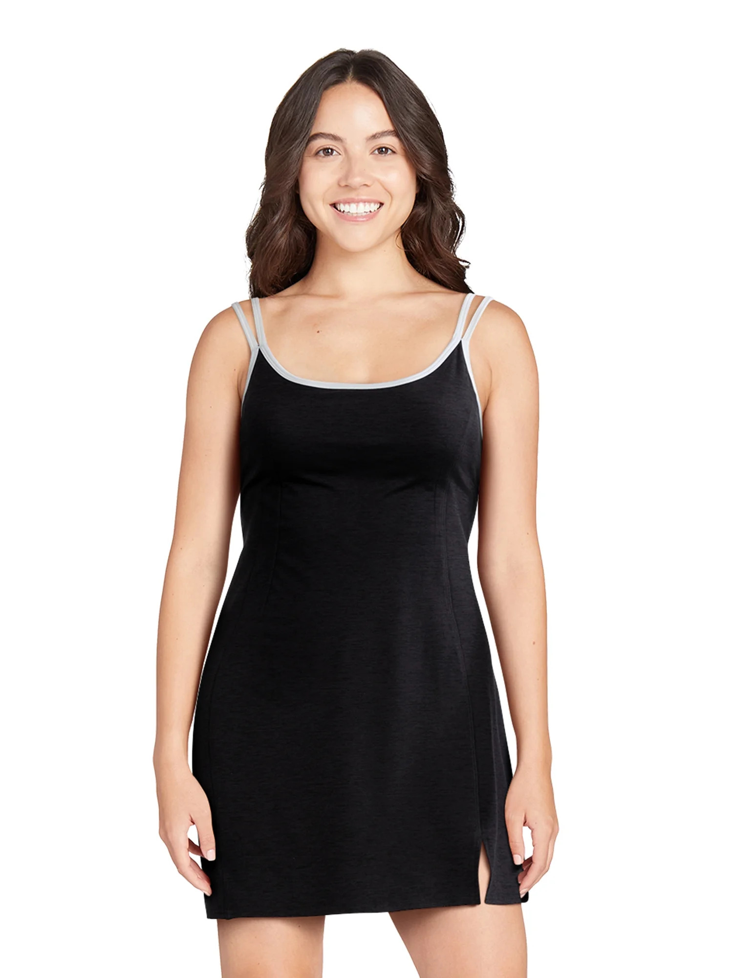 Athletic Works Women's and Women's Plus ButterCore Tipped Tennis Dress, Sizes XS-4X | Walmart (US)