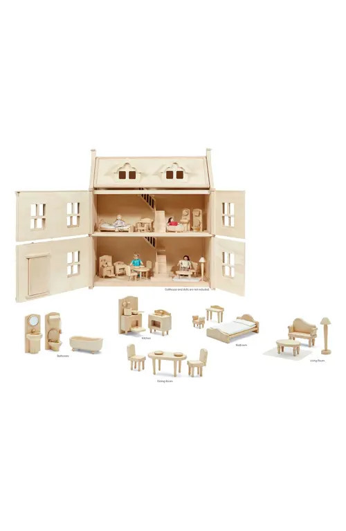 PlanToys® Victorian Dollhouse Furniture Set in Natural at Nordstrom | Nordstrom