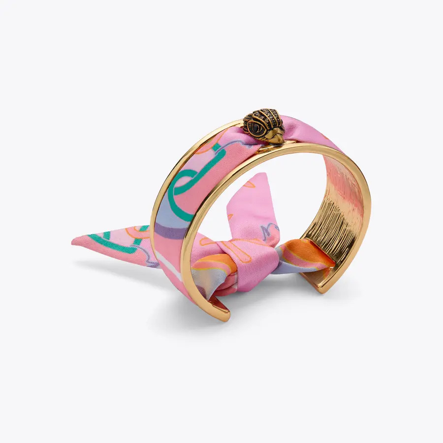 printed scarf cuff | Kurt Geiger US