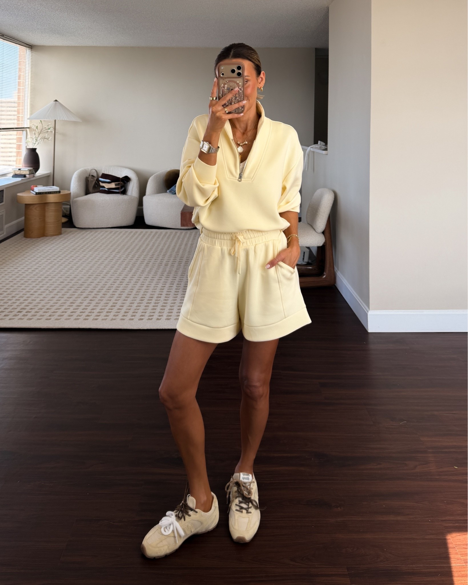 The cutest set in butter yellow size xs 
Wore it all day to my car appointment and errands paired w miu miu sneaks! 💛

#LTKootd #LTKgrwm #LTKSeasonal
