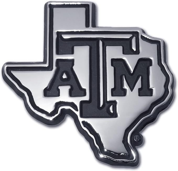 Elektroplate Texas A&M (TX Shape Debossed) Premium Athletics Car Truck Auto Emblem | Amazon (US)