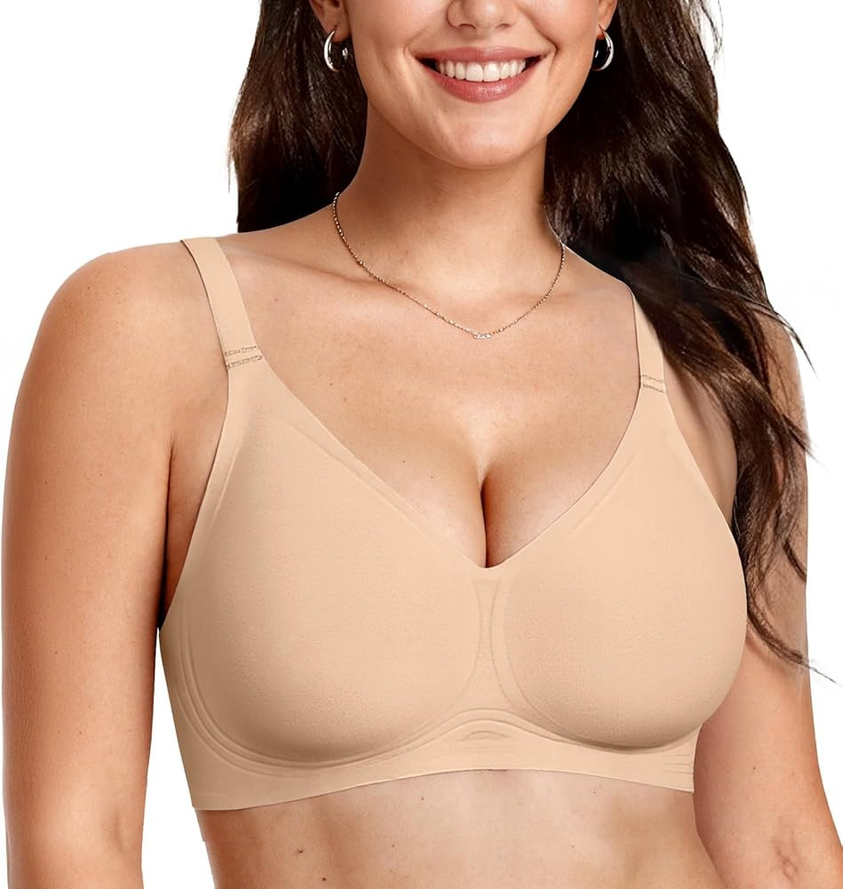 OEAK Women Comfortable Jelly Bras No Underwire Seamless Full Coverage Bralette Buttery Soft Conve... | Amazon (US)