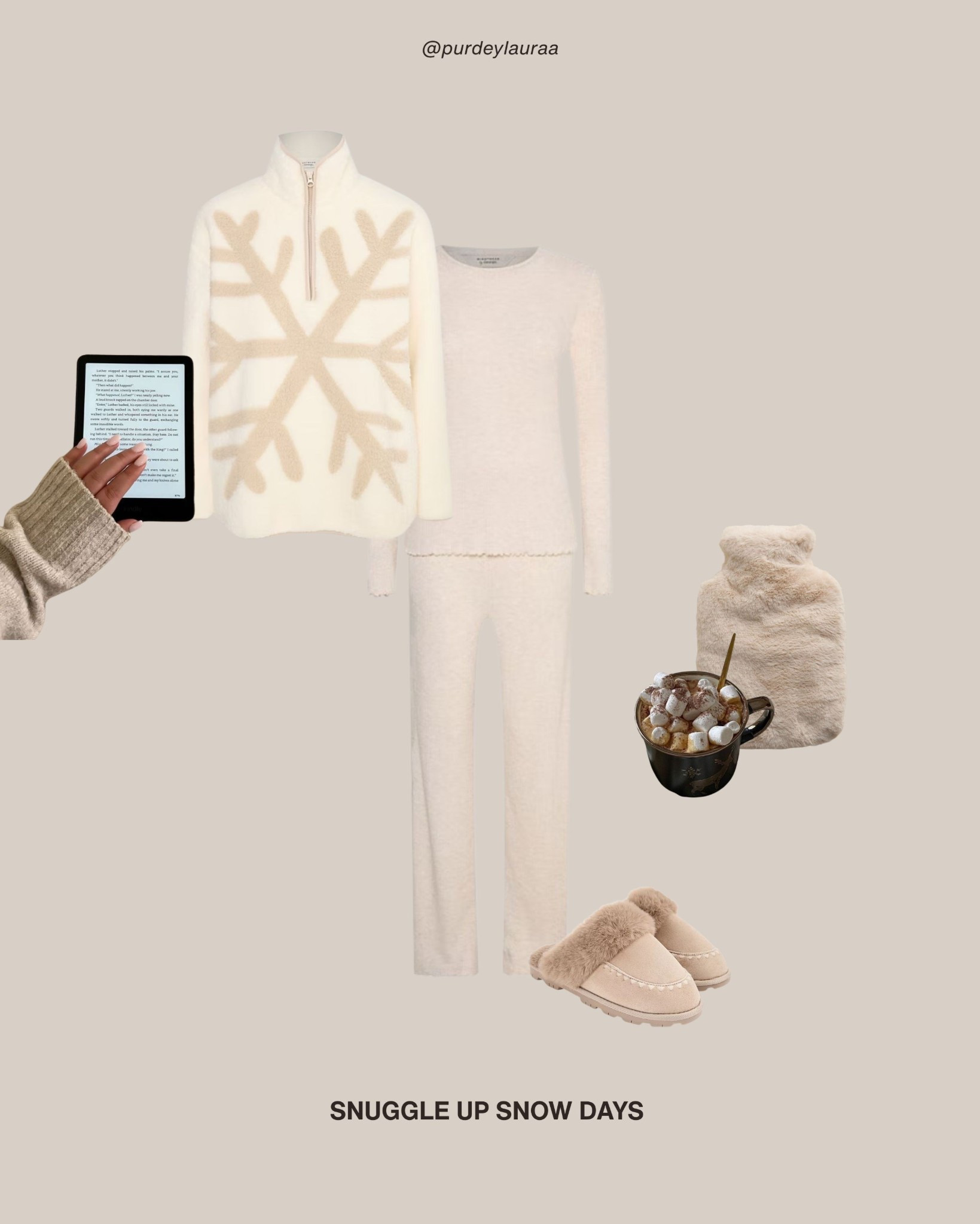 Cosy loungewear, neutral pyjamas, GEORGE at ASDA, cosy slippers

#LTKwinter #LTKuk #LTKstyletip