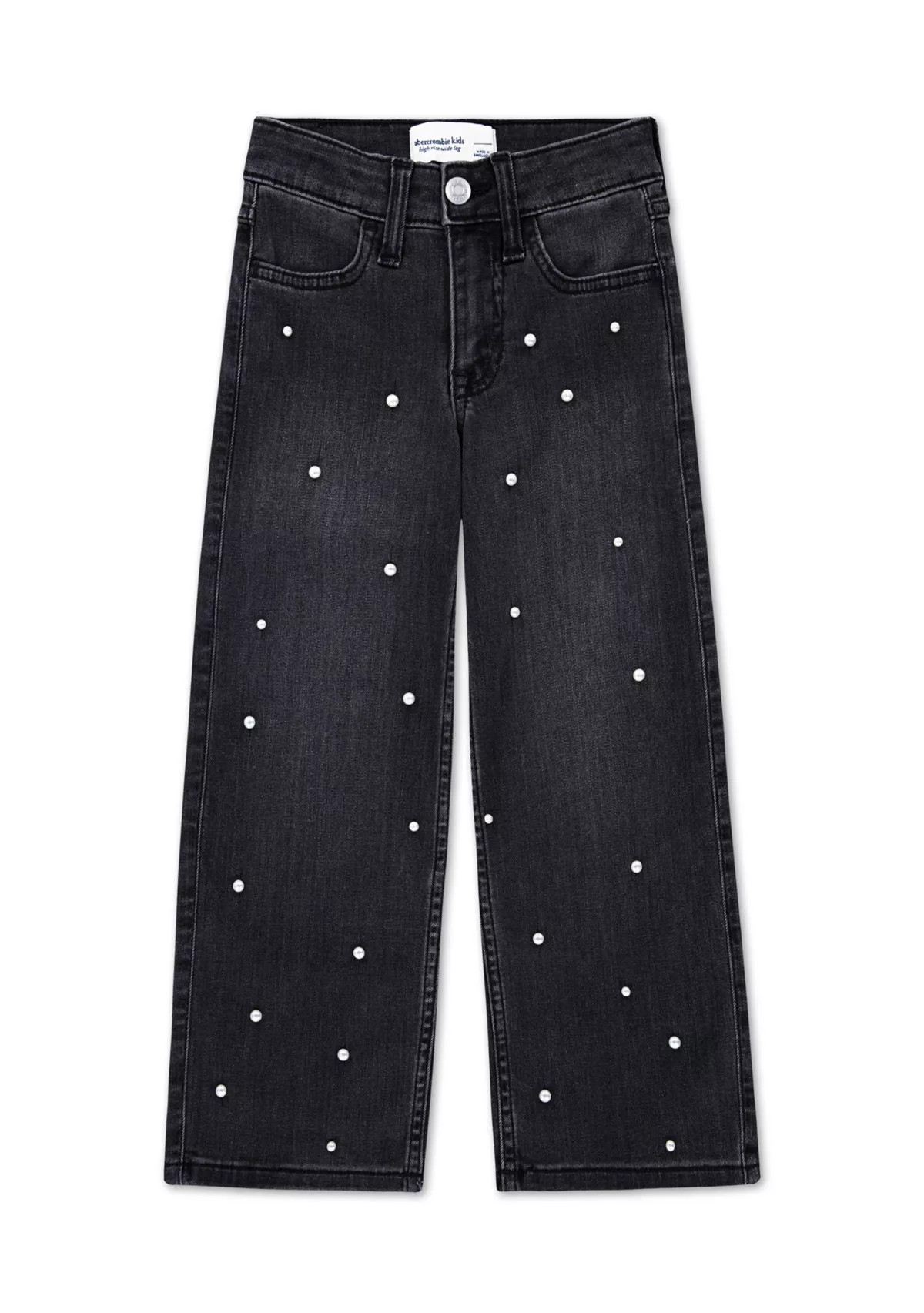 high rise wide leg embellished jeans | Belk