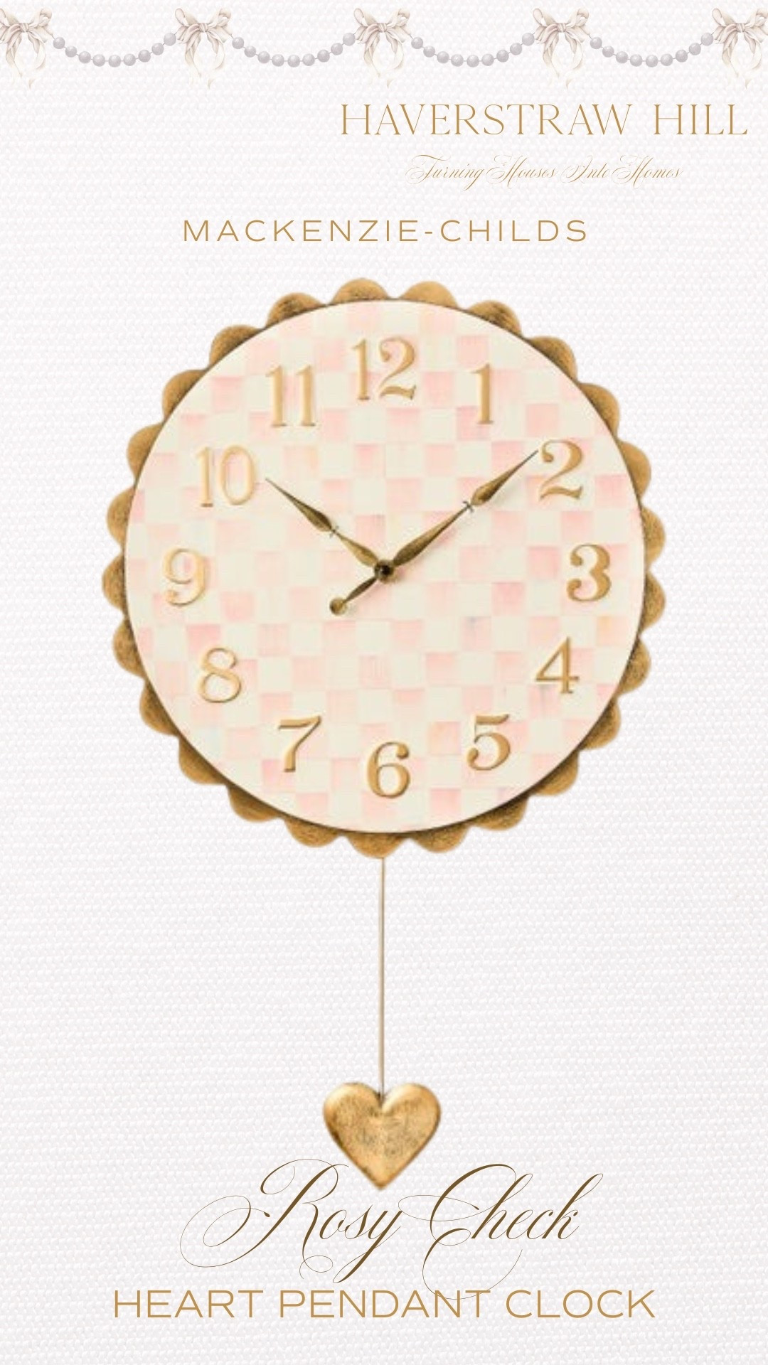 Time to fall in love 💗 Scalloped, checked, and right on time 

#LTKHome