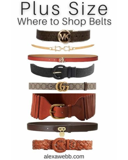 Where to Shop Plus Size Belts - Alexa Webb

#LTKPlusSize #LTKStyleTip