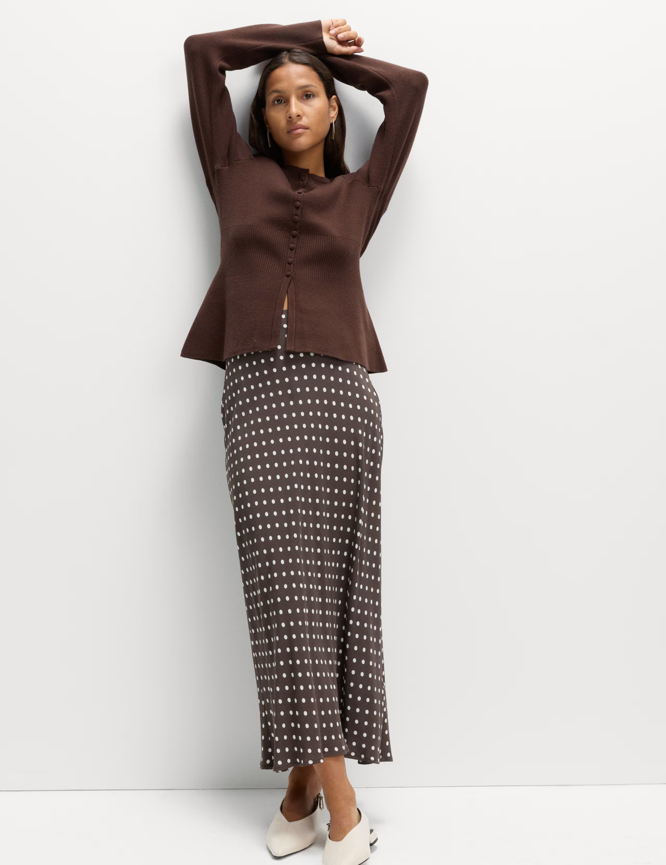 Polka Dot Midaxi Skirt | M&S Collection | M&S | Marks & Spencer (UK)