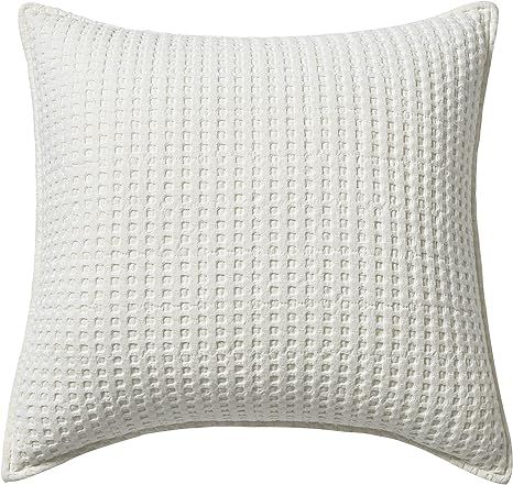 Levtex Home - Mills Waffle - Decorative Pillow - Poly Filled - Cream - Sham Size (20 x 20in.) | Amazon (US)