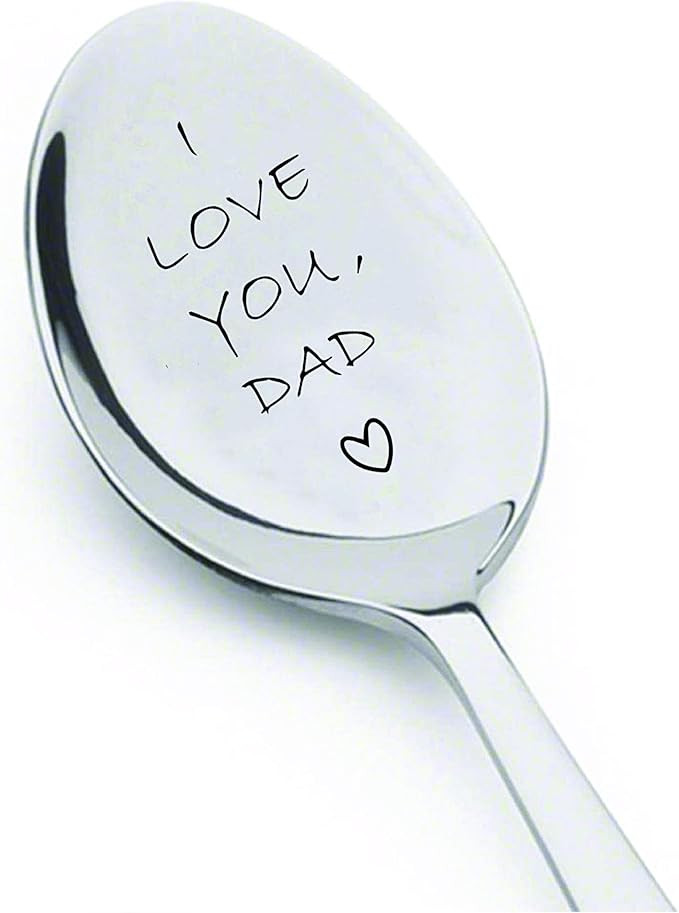 I love you dad Engraved Spoon,dads ice cream spoon,best selling items,gifts for dad,funny gift fo... | Amazon (US)
