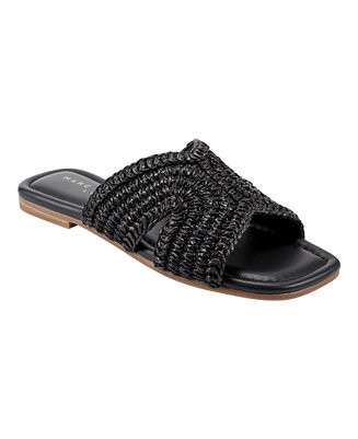 Women's Narda Woven Flat Slide Sandals | Macy's