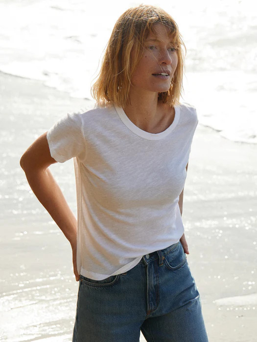 White Slub Easy Crew | Buck Mason